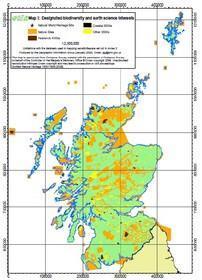 Esempio di studio aree importanti per biodiversità o altro. Scozia.